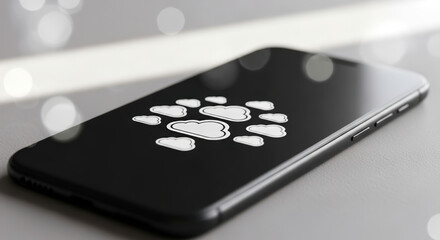 Cloud computing concept on smartphone screen