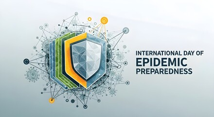 Celebrate International Day of Epidemic Preparedness with a design symbolizing global health, security, and resilience for a healthier future together