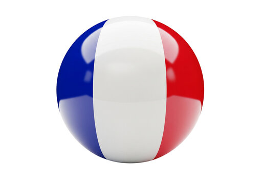 Glossy France Flag Sphere 3D Icon