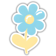 blue flower icon