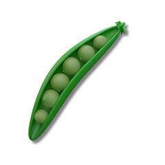 peas isolated on a white background