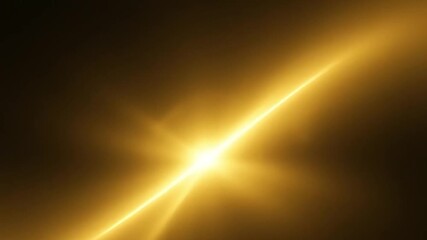 Bright golden light flare shining diagonally across a warm abstract brown and yellow background - Powered by Adobe