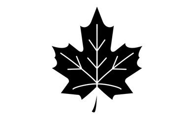 紅葉の象徴・カエデのイラストアイコン素材