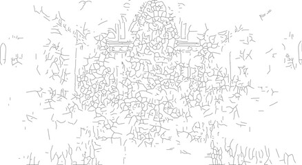 Obraz premium Intricate Abstract Line Art Pattern.