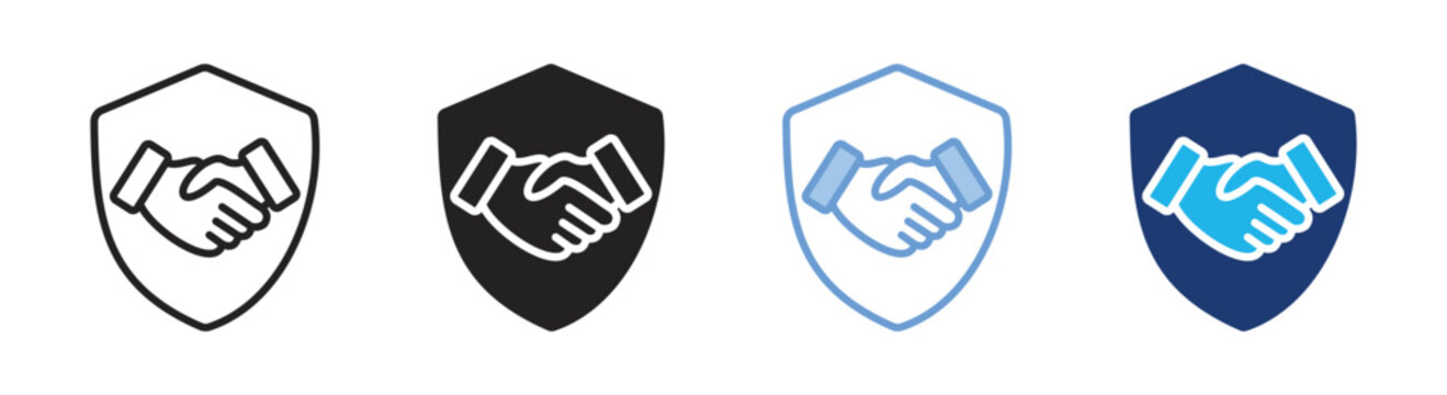 Security icon set multiple style collection