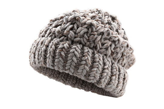 3D Beanie Hat – Minimalist Knit Cap on Transparent Background - Powered by Adobe