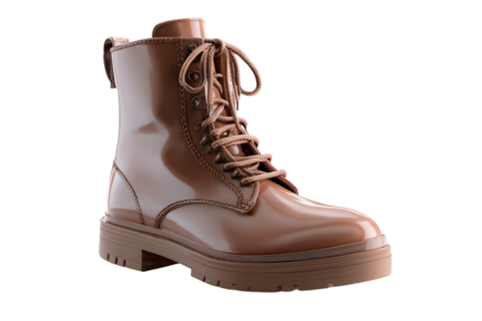 Single Ankle Boot 3D Mockup – Footwear Design Illustration - Powered by Adobe