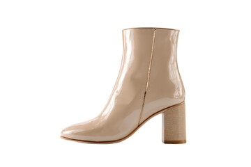 3D Ankle Boot Highlighting Material – Minimalist Shoe Illustration