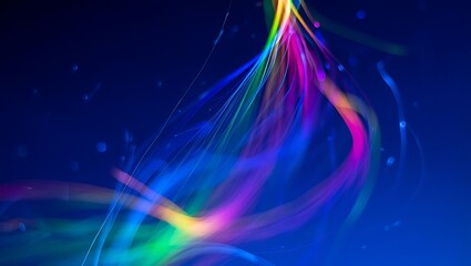 Light trails abstract colorful background