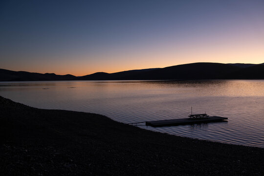 sunset on the lake - Powered by Adobe