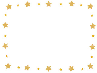 シンプルで可愛い星フレーム・水玉