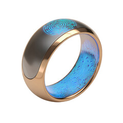 Smart Biometric Ring with NFC Light Effect – Modern Tech Accessory