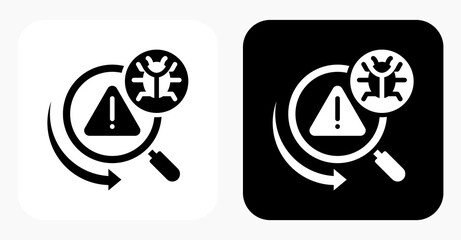 Threat Detection black and white icon