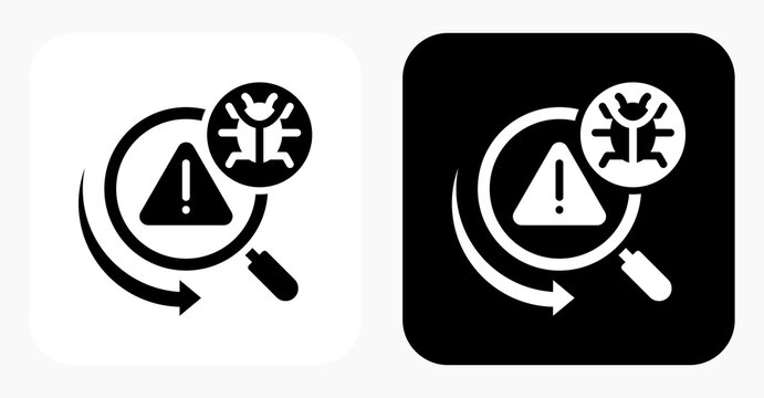 Threat Detection black and white icon