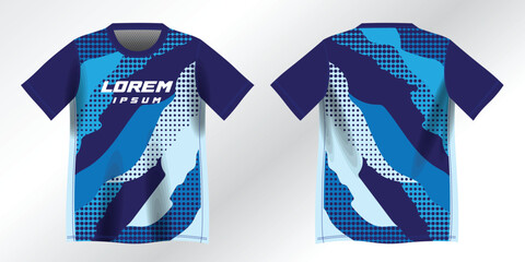abstract blue background pattern for sport jersey design mockup