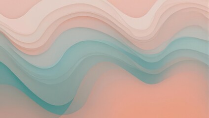 Abstract Pastel Waves - Serene Blend of Colors and Textures.