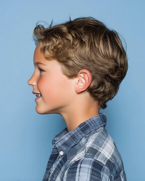 kid side profile before-after braces, overjet vs corrected bite