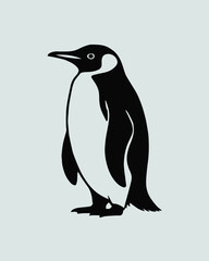 Fototapeta premium penguin logo vector icon for branding and mascot design