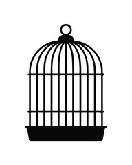 birdcage ornate vector illustration isolated decorative cage art poster