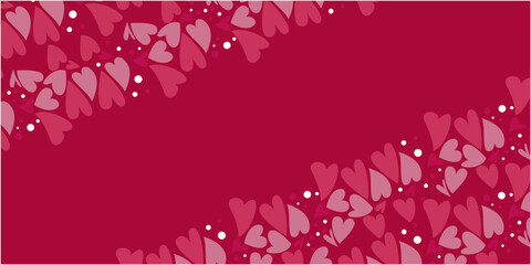 Heart symbols decoration illustration. Valentine's day and Mother's day background. Vector illustration.