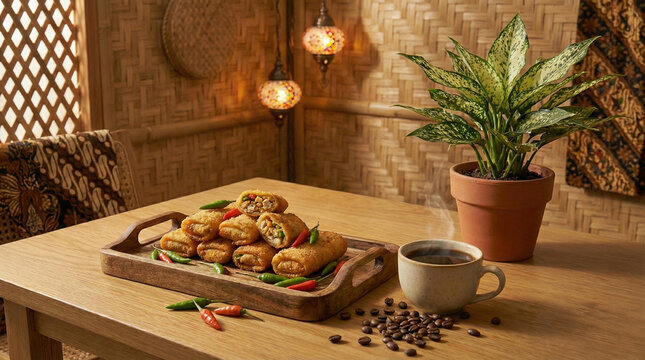 Risoles Indonesian Dessert Food on a table