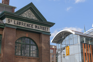 Fototapeta premium St. Lawrence Market and St. Lawrence Market North both located at 92 Front St E, Toronto