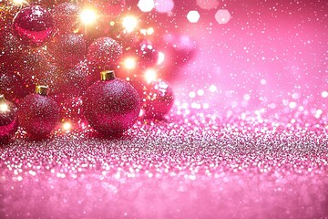 Pink glitter star background for wedding or Valentine card