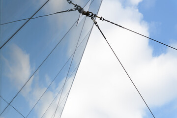 architectural structure and cloudy sky