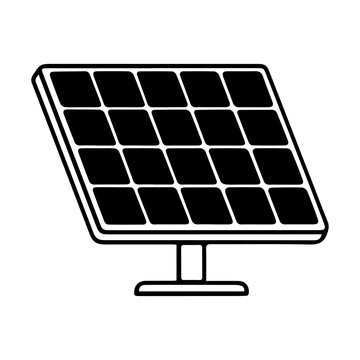 Solar panel energy setup in bright sunlight