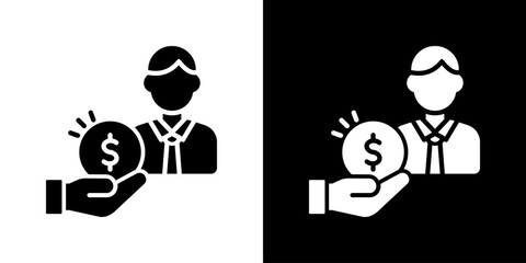 Compensation Icon Vector Illustration. Designed For Creative Flexibility In Light And Dark Versions. 