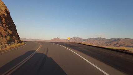 Lake Isabella 5 Northshore 08 Front View MultiCam Sunset Driving Plate Sierra Nevada Mts California USA
