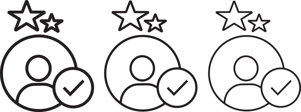 Customer satisfaction icon set,customers symbol of rating for product or service,Customer Satisfaction icon set multiple style illustration, illustration,
