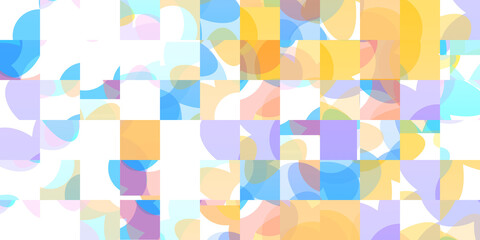 Colorful Geometric Mosaic Art Pattern Design