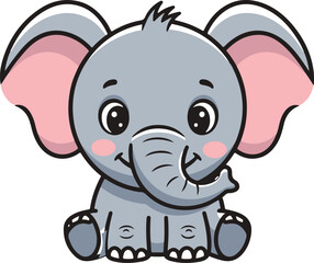 baby elephant cartoon