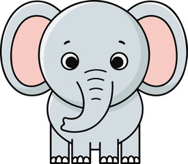Obraz premium funny elephant cartoon