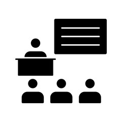 Flat icon classroom school education learning student teacher study.
