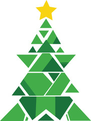Obraz premium abstract christmas tree