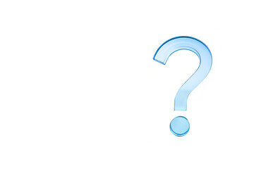 Naklejka premium ガラス板でできたクエスチョンマーク