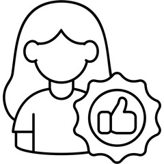 Line Art Trusted Icon