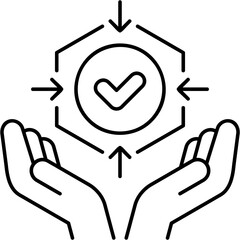 Line Art Positive Impact Icon