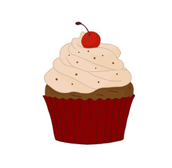 Cupcake With Cherry