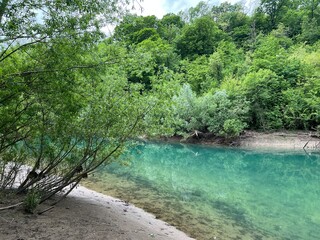 Valici reservoir or artificial lake Valici on the Rjecina River (Rijeka, Croatia) - Hidroakumulacija Valići ili umjetno jezero Valići na rijeci Rječini (Rijeka, Hrvatska)