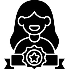 Glyph Solid Ambassador Icon