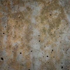 Textured close-up of a weathered, rough, and stained concrete wall background
