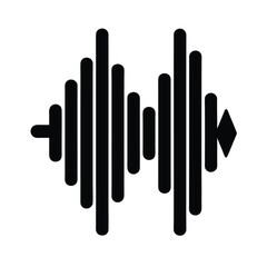Audio Wave Icon Vector Illustration