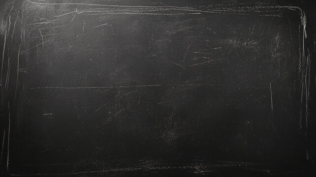 Blank Chalkboard Surface Ready for Creative Drawings and Text
