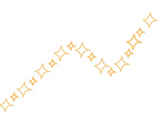 Gold sparkle icon decoration with white background