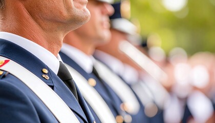 Military Band Performing for Veterans Day,A military band performs traditional patriotic music to honor veterans and celebrate their service.