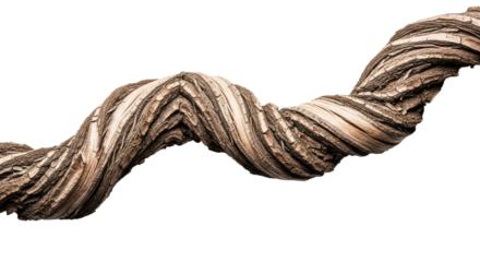 Closeup of Twisted Rope Fiber Texture for Background or Design.