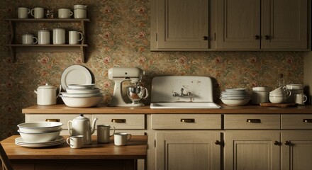 Vintage kitchen interior